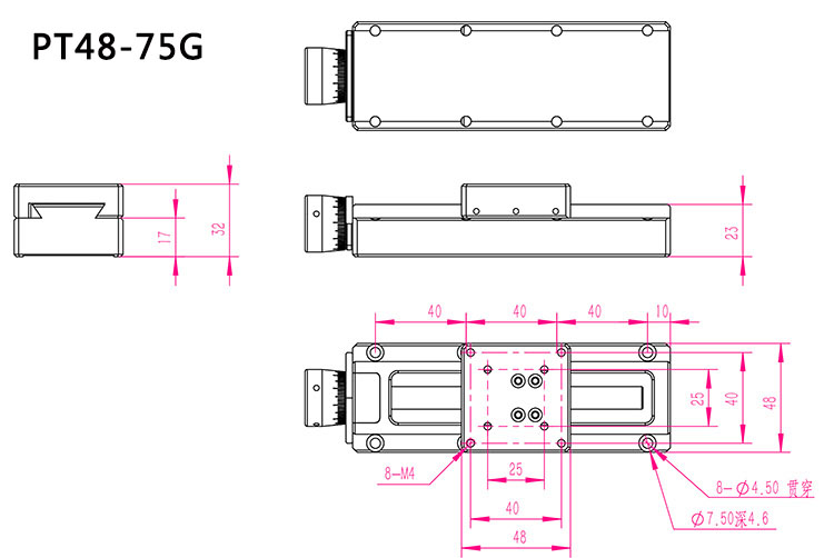 Measuring Microdrum Operation XYZ Three Axis Combined Displacement Stage