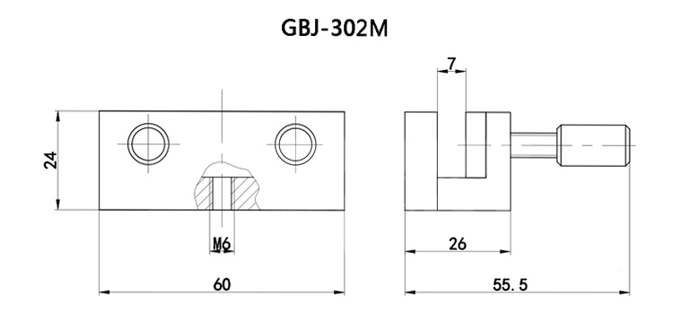 Adjustable dry plate frame square element gripper optical test flat clamp type fixing frameGBJ-301M