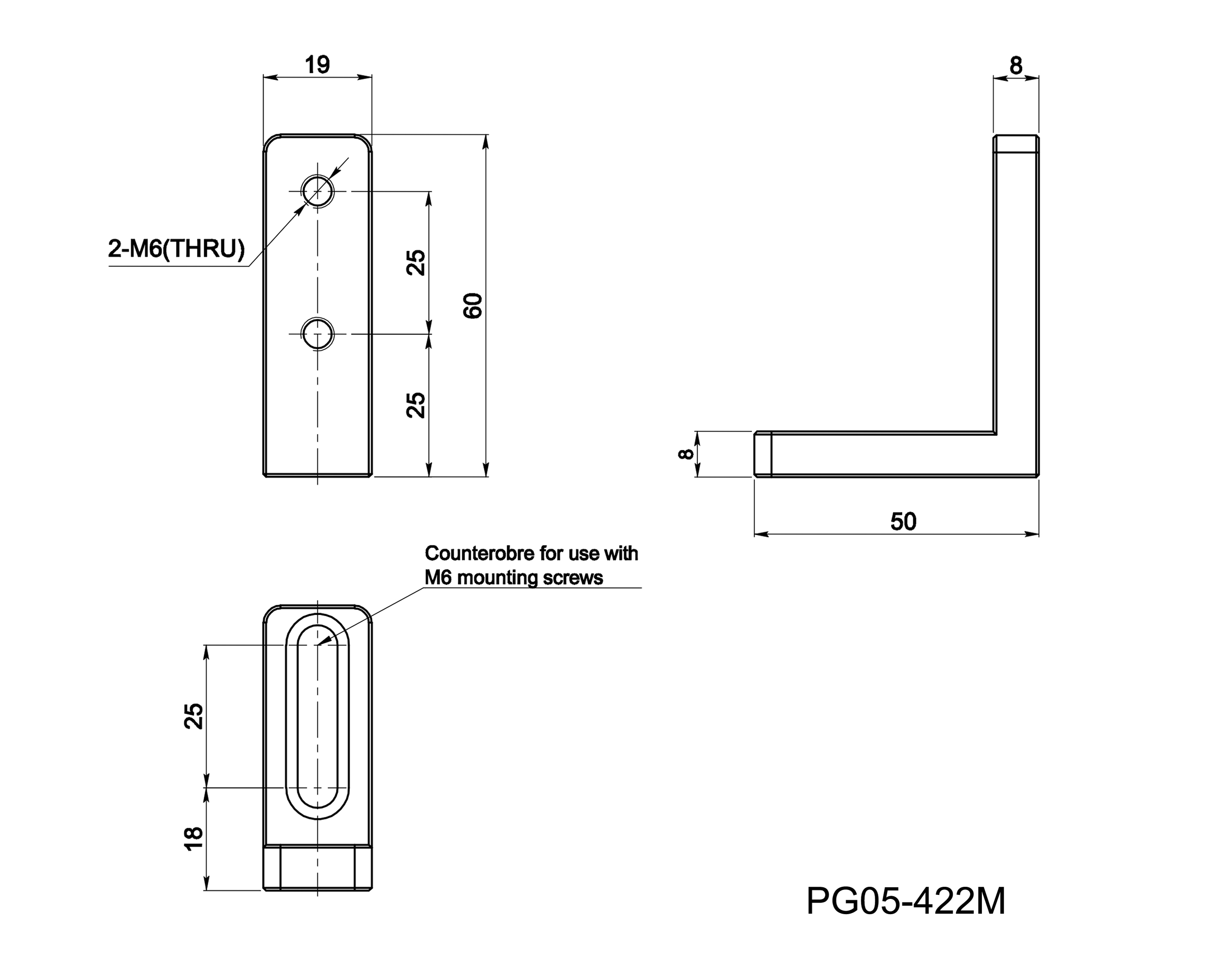 PG05 series 19mm guide rail, slide table