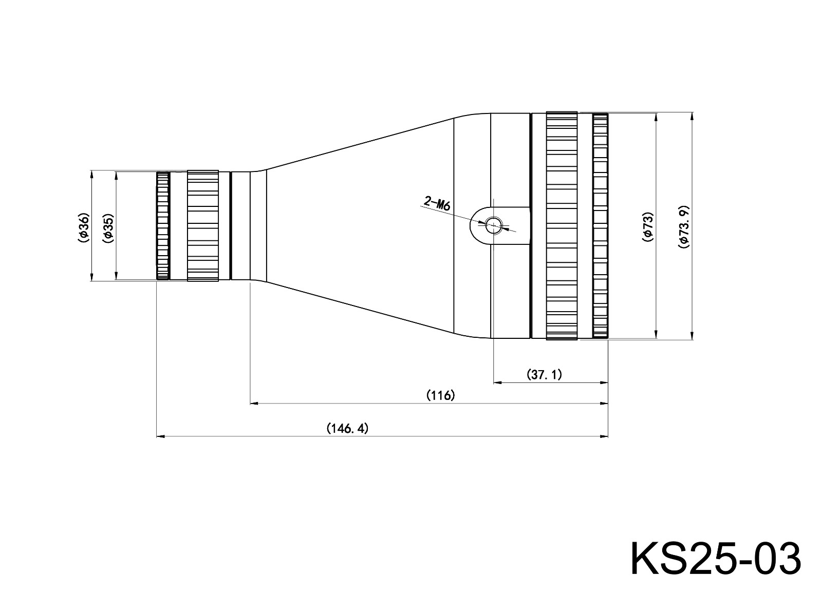 KS25 series variable amplification mirror