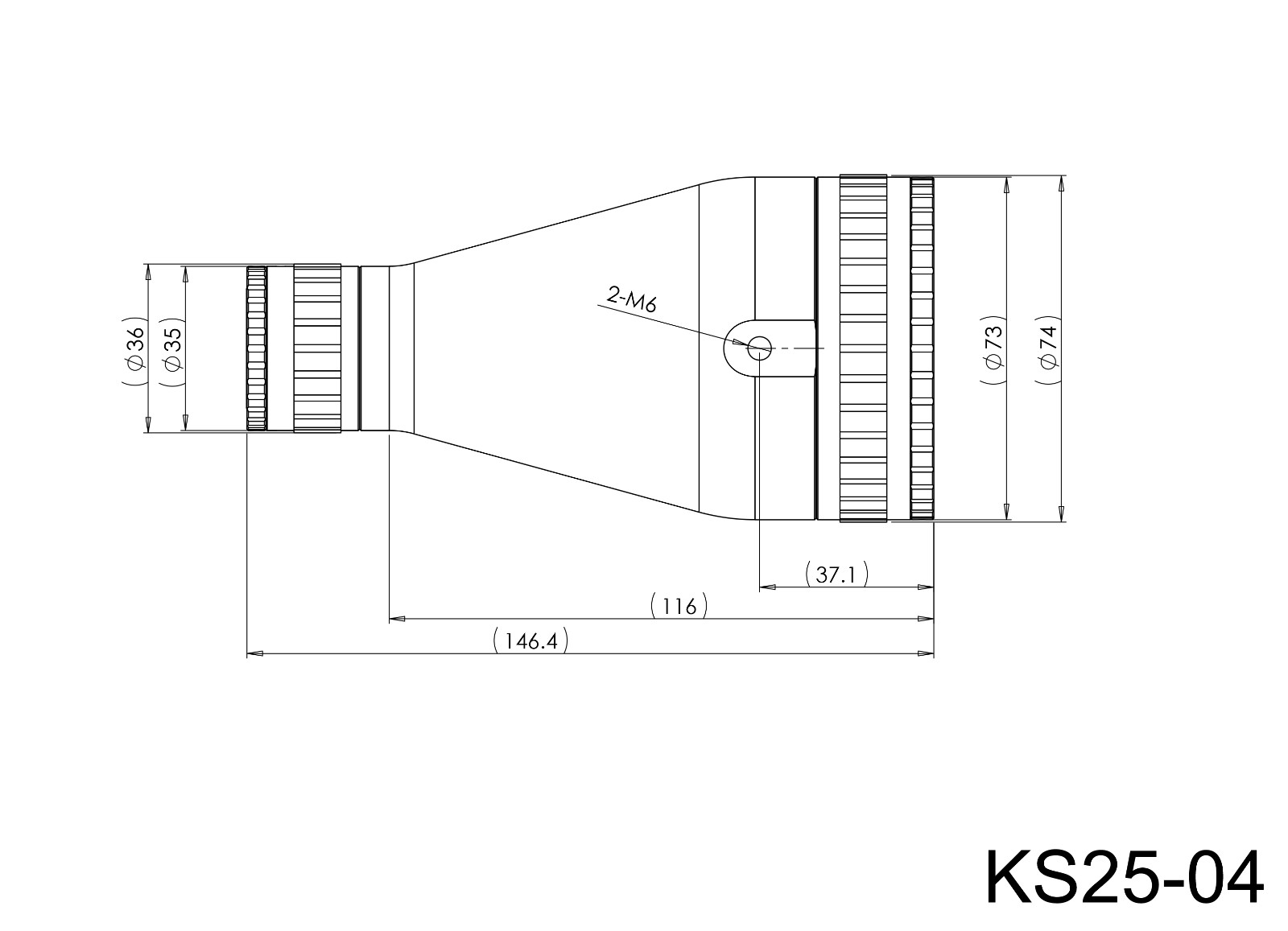 KS25 series variable amplification mirror