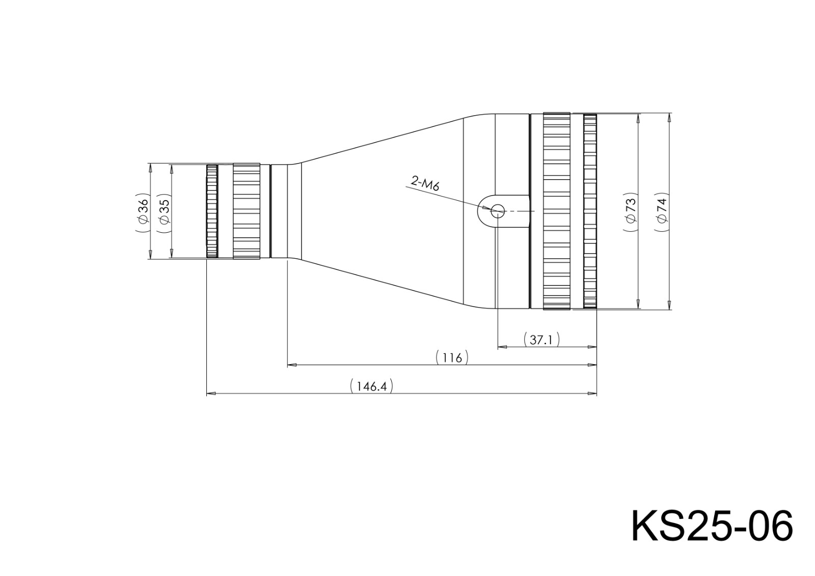 KS25 series variable amplification mirror