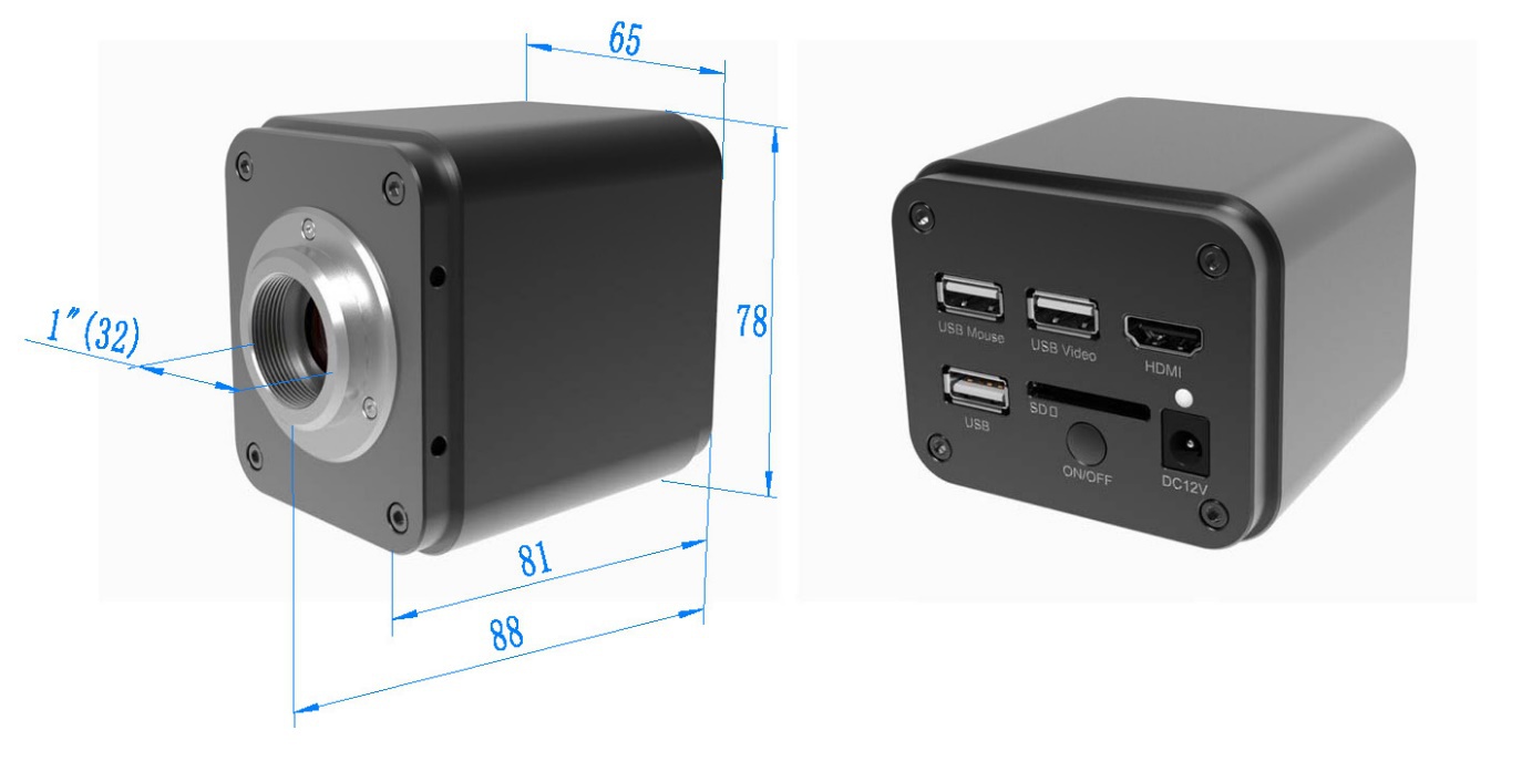 C-mount HDMI USB CMOS Camera HDMI-1400R