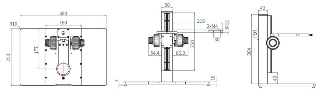 ZJ-600 series precision coarse trimmer support microscope support