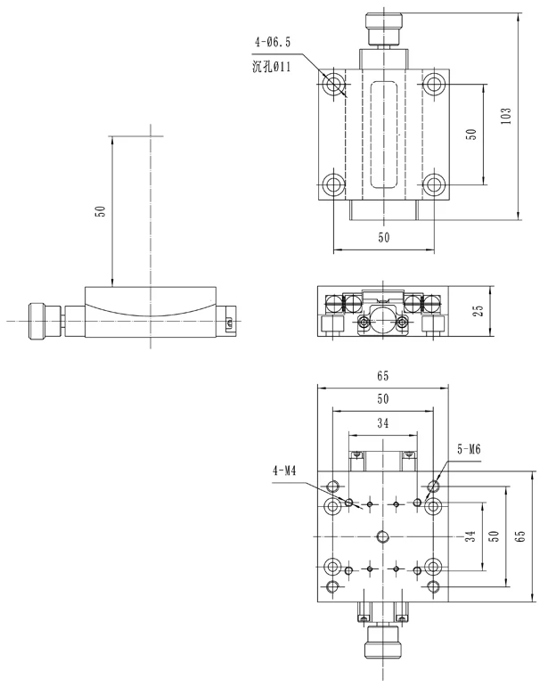 Combined Displacement Stage Manual Alignment Combined Table Pitching Stage Rotary Stage