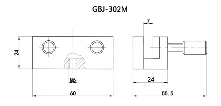 Adjustable dry plate frame square element gripper optical test flat clamp type fixing frameGBJ-301M