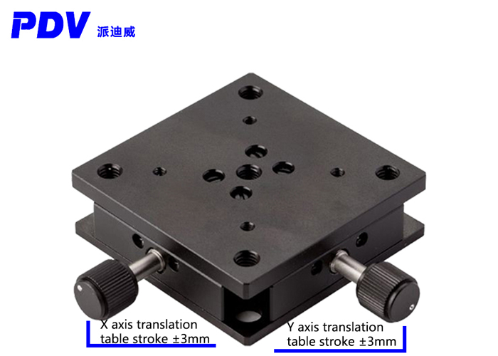 PT-SD101M manual two-dimensional thin translation table dovetail translation table stroke ±3mm