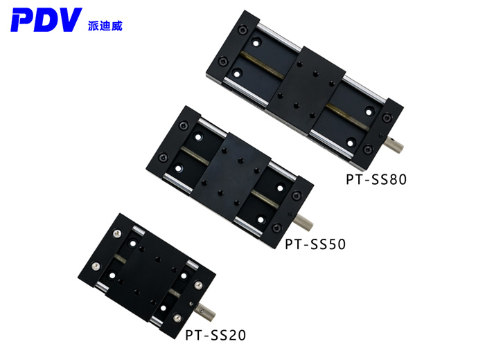 PT-SS20/50/80 Manual Linear Stage, Manual Platform,Manual Translation Station,, X Axis Optical Sliding Table, Displacement stag